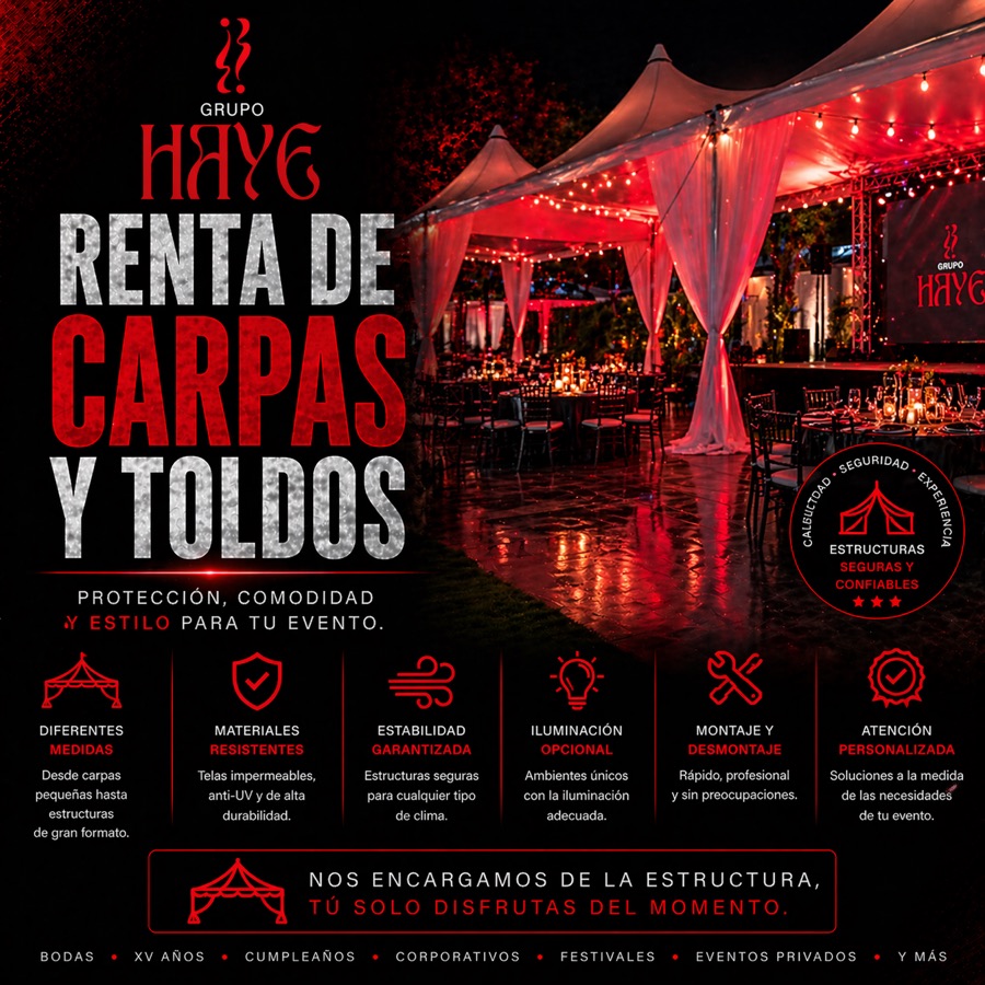 Carpas y toldos